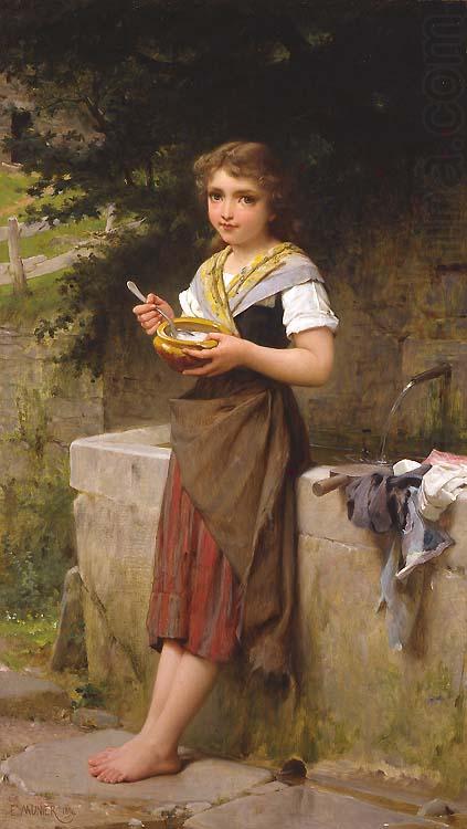 Emile Munier Le jeune paysanne china oil painting image